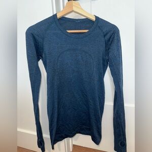 Lululemon Athletica Navy Long Sleeve Top
